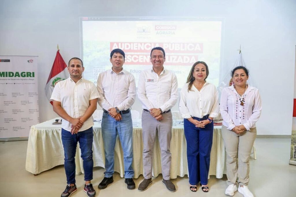 Trabajo conjunto en el sector agrario en San Martín